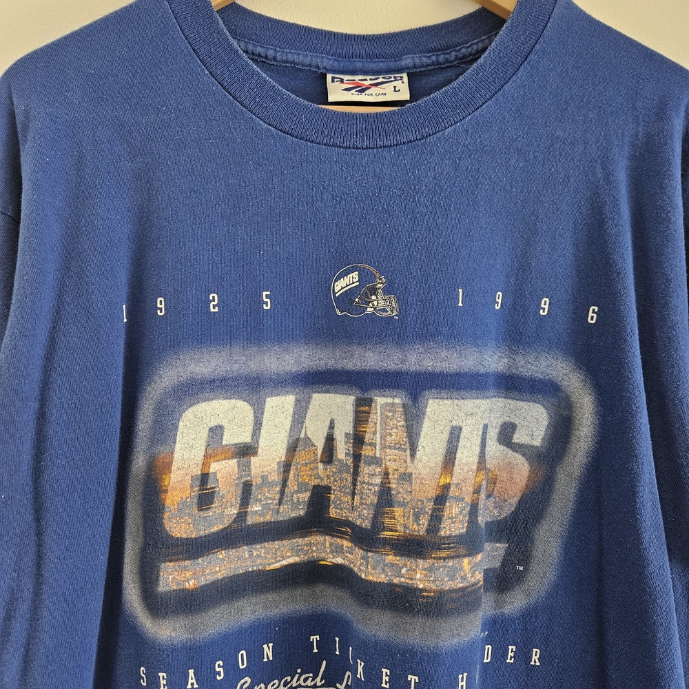 Vintage Reebok New York Giants Shirt Large Football NFL 1996 - Picture 2 of 7